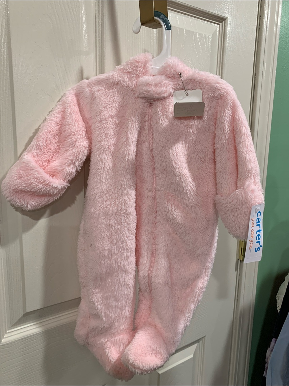 Carter's Light Pink Plush Footed Sleep Sack One-Piece